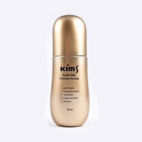 Сыворотка для лица антивозрастная c протеинами кокона шелкопряда Kims Gold Silk Cocoon Serum, 50 мл, фото