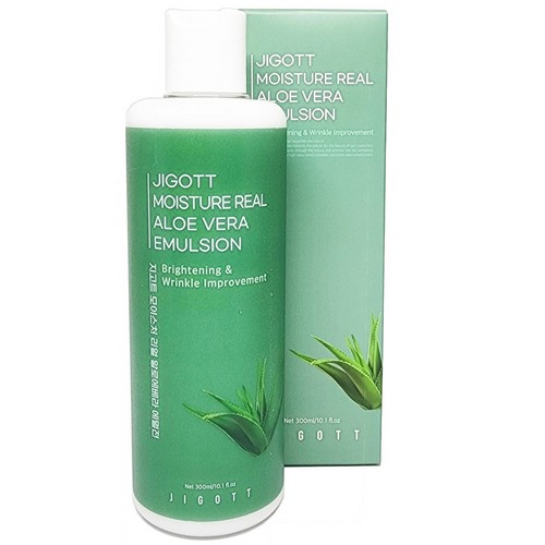 JIGOTT (Джиготт) Увлажняющая эмульсия с экстрактом алоэ вера Moisture Real Aloe Vera Emulsion, 300 мл, фото