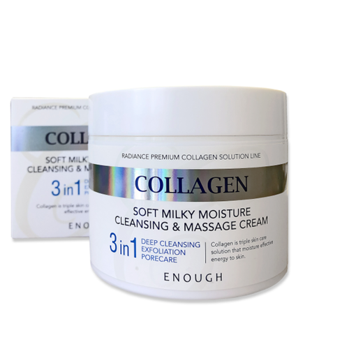 Увлажняющий массажный крем для лица и тела 3 в 1 Enough (Инаф) Collagen 3 in 1 Cleansing & Massage Cream, 300 мл, фото