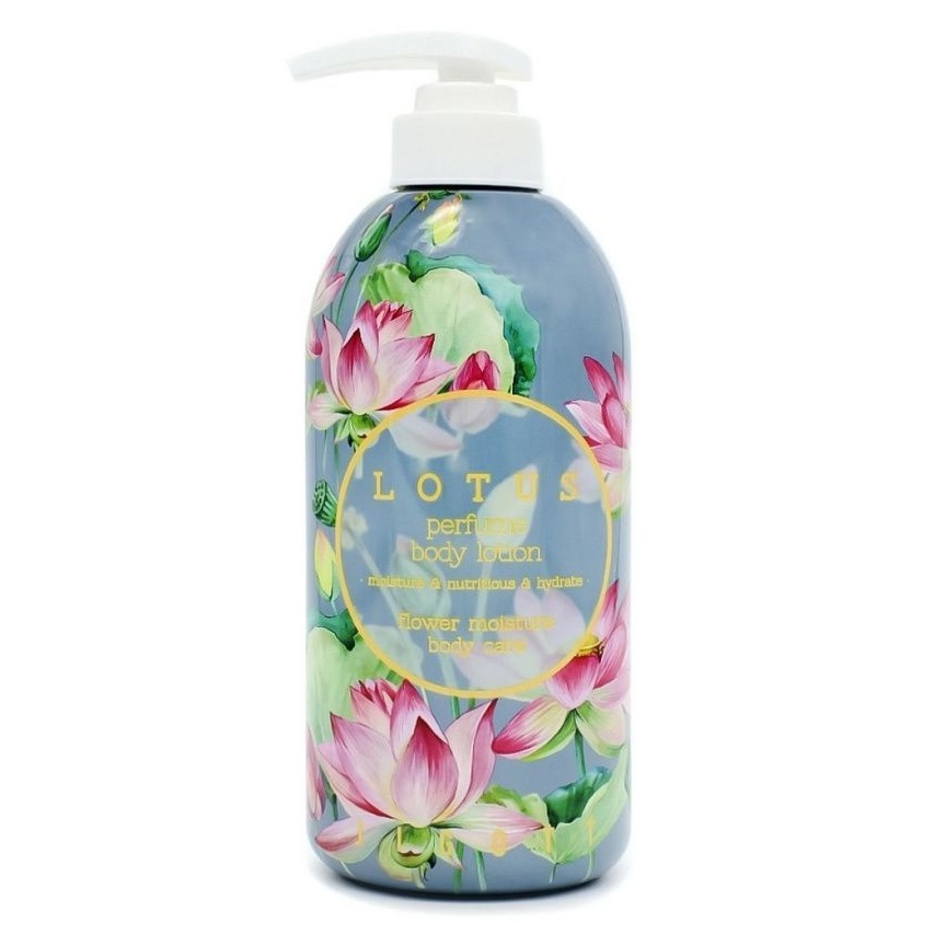 Лосьон для тела с лотосом Jigott (Джиготт) Lotus Perfume Body Lotion, 500 мл, фото