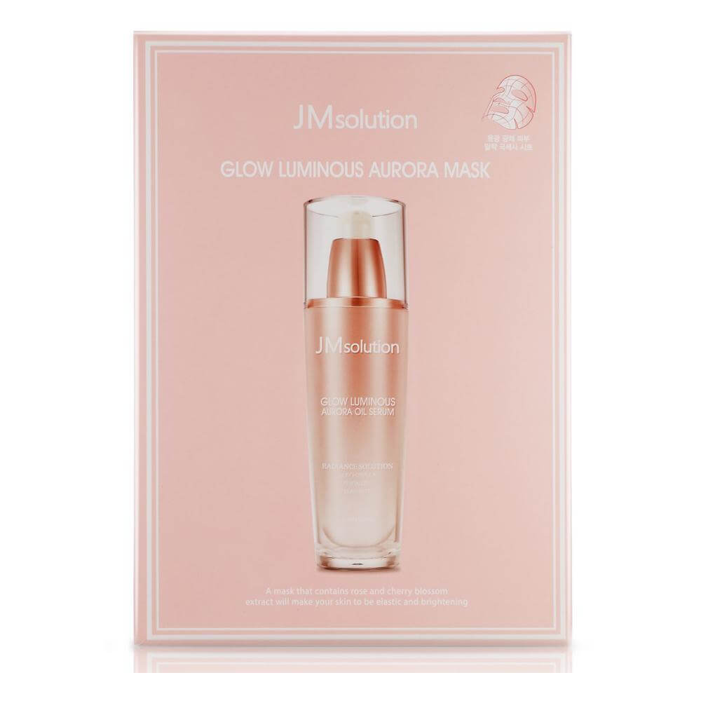 Целлюлозная маска с жемчужной пудрой JMsolution Glow Luminous Aurora Mask, 30 мл, фото