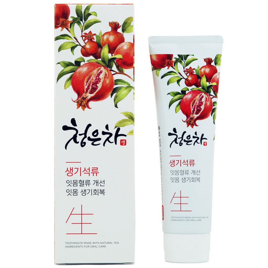 Зубная паста восточный чай и гранат Aekyung 2080 Cheong Eun Cha Pomegranate Toothpaste, 125г, фото