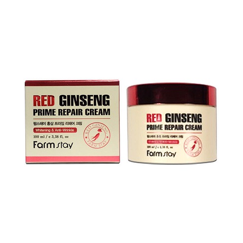 Крем для лица с экстрактом красного женьшеня FarmStay (Фармстей)  Red Ginseng Prime Repair Cream, 100 мл, фото