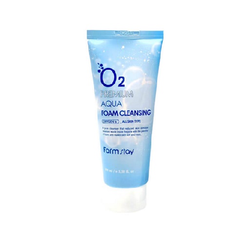 Пенка для умывания с кислородом FarmStay (Фармстей) O2 Premium Aqua Foam Cleansing, 100 мл, фото