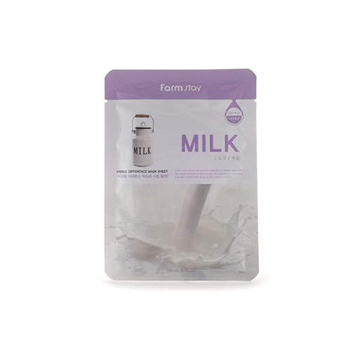Маска для лица тканевая с молочными протеинами FarmStay Visible Difference Mask Sheet Milk, 23 гр, фото