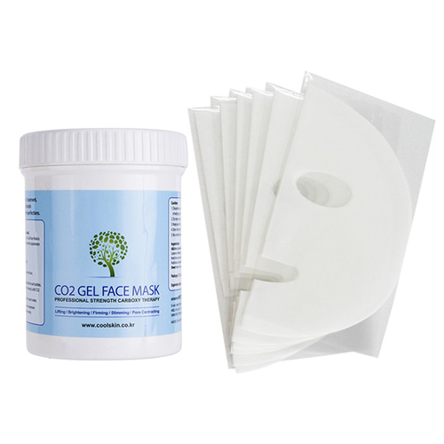 Карбокситерапия для лица, шеи и подбородка гель 500 мл и маски 20 шт Getitpure CO2 Gel Mask, фото
