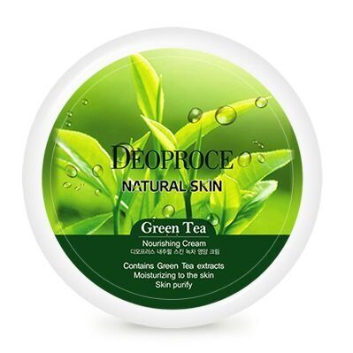 Питательный крем для лица и тела с зеленым чаем Deoproce (Деопрос) Natural Skin Green Tea Nourishing Cream, 100 гр, фото