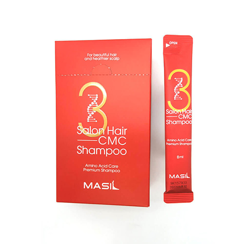 Восстанавливающий шампунь с аминокислотами (стики) Masil 3 Salon Hair CMC Shampoo, 8 мл х 20 шт., фото
