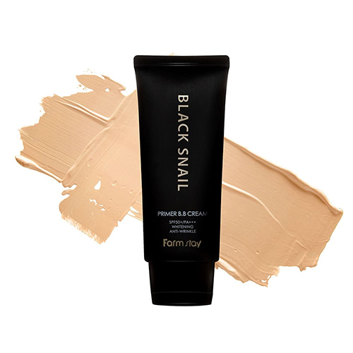 ВВ крем с муцином черной улитки FarmStay (Фармстей) Black Snail Primer B.B Cream SPF50+/PA+++, 50 мл, фото