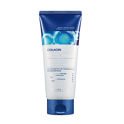 Пилинг-гель для лица с коллагеном FarmStay (Фармстей) Collagen Water Full Moist Peeling Gel, 180 мл, фото