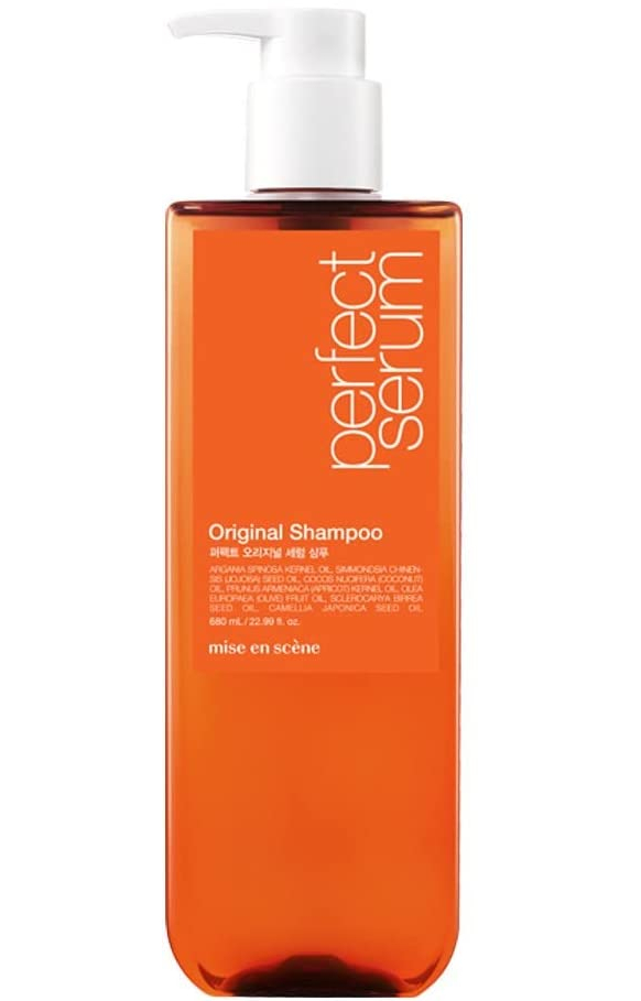 Шампунь для поврежденных волос Mise en Scene (Миз эн Син) Perfect Serum Original Shampoo, 680 мл, фото