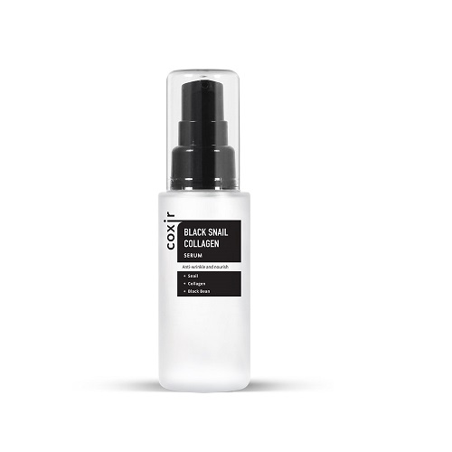 Сыворотка для лица омолаживающая с коллагеном и муцином черной улитки Coxir Black Snail Collagen Serum, 50 мл, фото