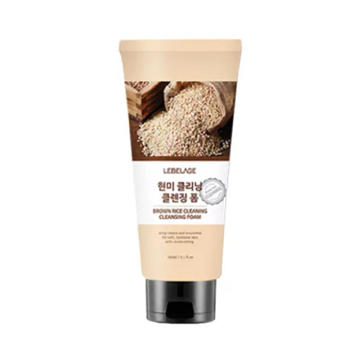 Пенка для умывания с экстрактом коричневого риса Lebelage Brown Rice Cleaning Cleansing Foam, 180 мл, фото