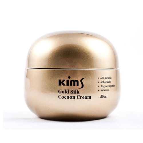 Крем для лица антивозрастной c протеинами кокона шелкопряда Kims (Кимс) Gold Silk Cocoon Cream, 50 мл, фото