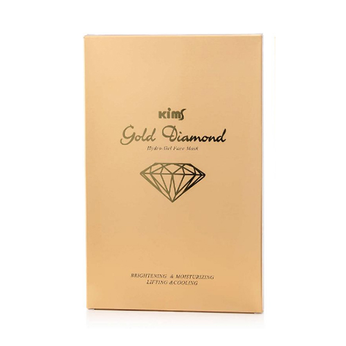 Маска гидрогелевая алмазная для лица Kims Gold Diamond Hydro-Gel Face Mask, 5 шт., фото