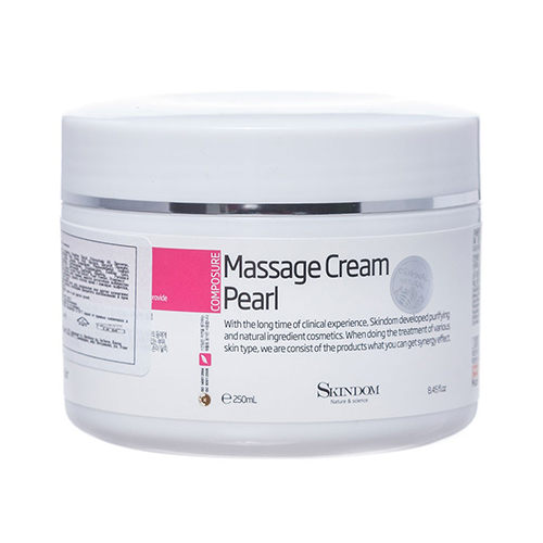 Массажный крем для лица с жемчужным порошком Skindom (Скиндом) Massage Cream Pearl, 250 мл, фото