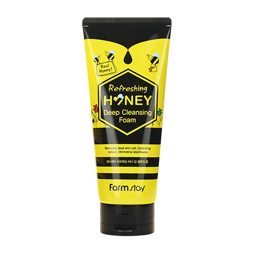 Пенка для глубокого очищения с экстрактом меда FarmStay (Фармстей) Refreshing Honey Deep Cleansing Foam, 180 мл, фото