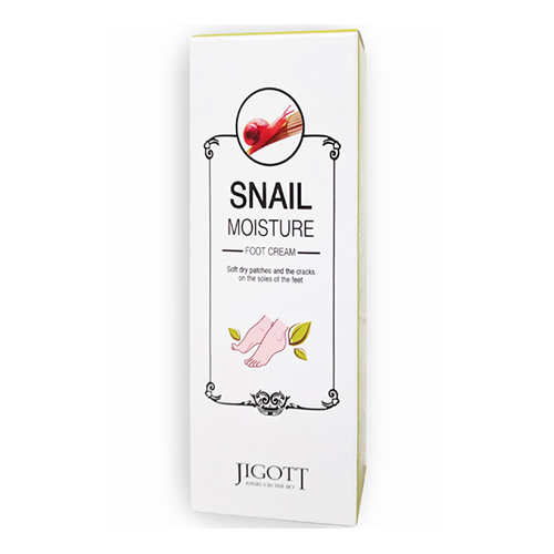Крем для ног увлажняющий с экстрактом слизи улитки Jigott (Джигот) Snail Moisture Foot Cream, 100 мл, фото