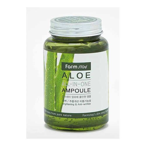 Сыворотка для лица многофункциональная с экстрактом алоэ FarmStay Aloe All-In-One Ampoule, 250ml, фото