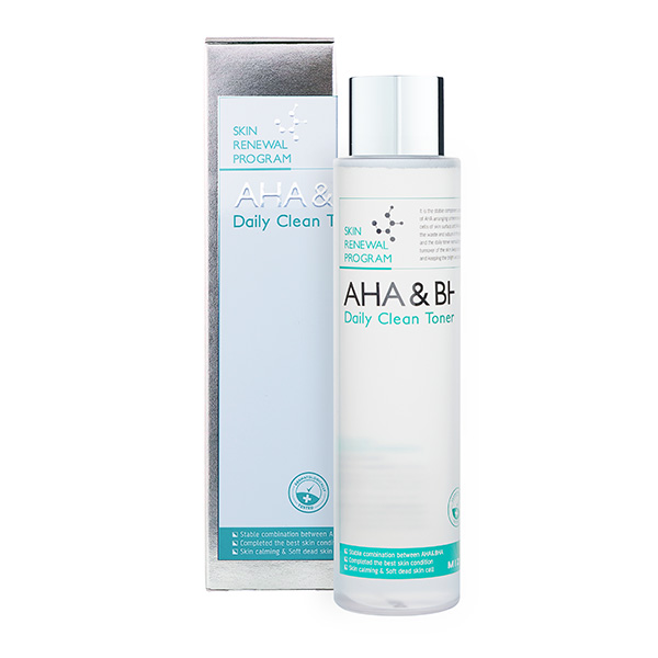 Тоник-пилинг для лица с фруктовыми кислотами Mizon (Мизон) AHA & BHA Daily Clean Toner, 150 мл, фото