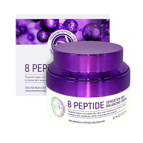 Антивозрастной крем на основе 8 пептидов Enough (Инаф) 8 Peptide Sensation Pro Balancing Cream, 50 мл, фото