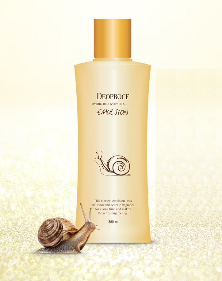 Эмульсия с экстрактом улиточного муцина Deoproce (Деопрос) Hydro Recovery Snail Emulsion, 380 мл, фото