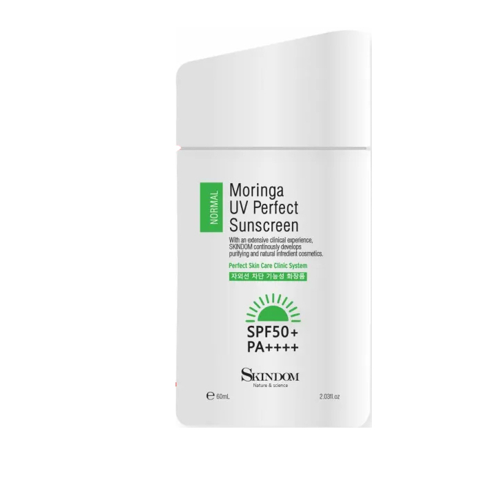 Солнцезащитный крем для лица с морингой SPF50 РА+++ Skindom (Скиндом) Moringa UV Perfect Sunscreen, 60 мл, фото