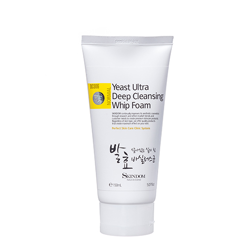 Дрожжевая пенка для сверхглубокой очистки Skindom (Скиндом) Yeast Ultra Deep Cleansing Whip Foam, 150 мл, фото