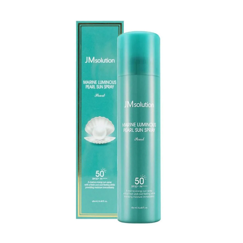 Солнцезащитный спрей с экстрактом жемчуга JMsolution (ЖМсэлюшн) Marine Luminous Pearl Sun Spray Pearl, 180 мл, фото