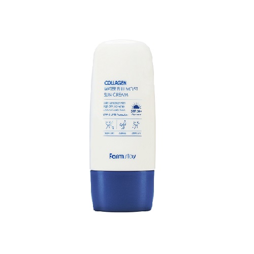 Солнцезащитный крем для лица с коллагеном FarmStay (Фармстей) Collagen Water Full Moist Sun Cream Spf50+/pa++++, 45 мл, фото