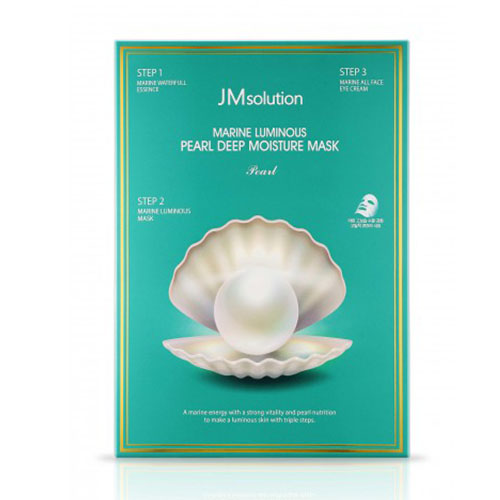 Увлажняющая маска с жемчужным порошком JMsolution Marine Luminous Pearl Hydrogel Mask, 30мл, фото