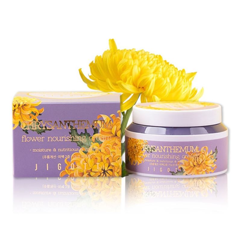Питательный крем для лица с экстрактом хризантемы Jigott (Джиготт) Chrysanthemum Flower Nourishing Cream, 100 мл, фото