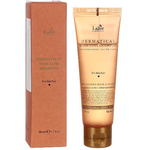 Шампунь против выпадения волос Lador (Ладор) Dermatical Hair-loss For Thin Hair Shampoo, 50 мл, фото
