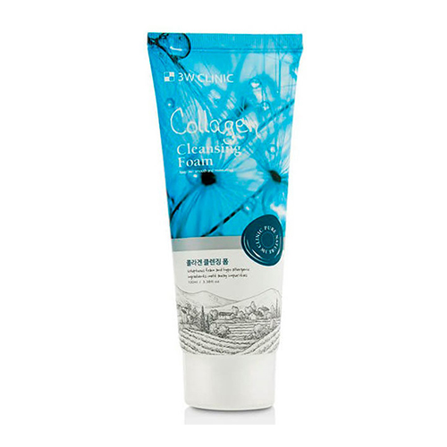 Пенка для умывания с коллагеном 3W Clinic Collagen Cleansing Foam, 100 мл, фото