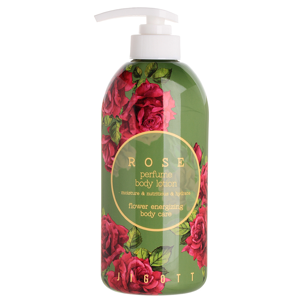 Лосьон для тела с розой Jigott (Джиготт) Rose Perfume Body Lotion, 500 мл, фото