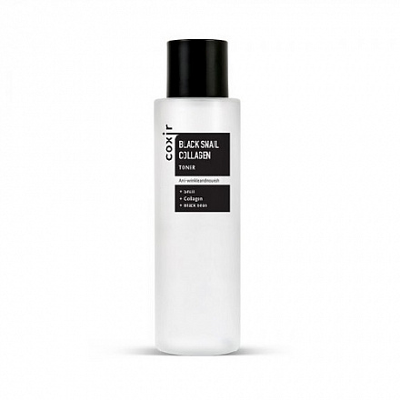 Тонер для лица с коллагеном и муцином черной улитки Coxir Black Snail Collagen Toner, 150 мл, фото
