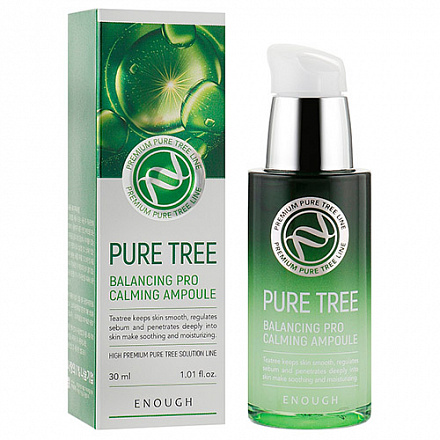 Сыворотка для лица с экстрактом чайного дерева Enough (Инаф) Pure Tree Balancing Pro Calming Ampoule, 30 мл, фото