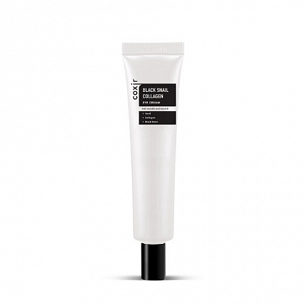 Крем для области вокруг глаз с коллагеном и муцином черной улитки Coxir Black Snail Collagen Eye Cream, 30 мл, фото