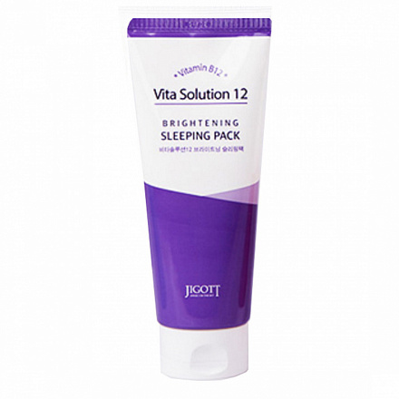 Маска для лица ночная для сияния кожи (Джиготт) Jigott Vita Solution 12 Brightening Sleeping Pack, 180 мл, фото