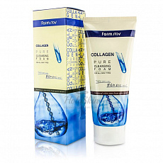 Пенка для умывания с коллагеном FarmStay (Фармстей) Collagen Pure Cleansing Foam, 180 мл, фото