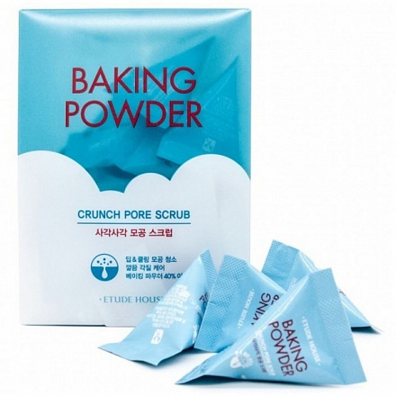 Набор скрабов для лица с содой в пирамидках Etude House (Этюд Хауз) Baking Powder Crunch Pore Scrub, 24 шт*7г, фото