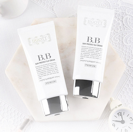 Солнцезащитный ББ крем для лица Jigott (Джиготт) Sun Protect BB Cream SPF 41 PA++, 50мл, фото