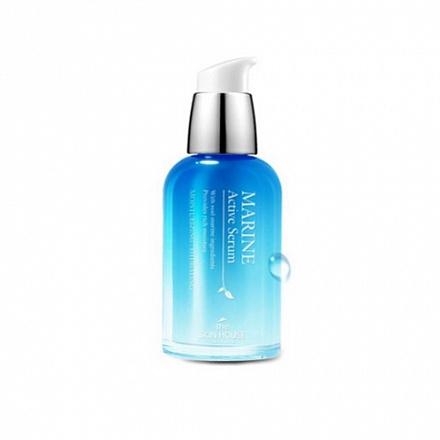 Сыворотка для лица с гиалуроновой кислотой и керамидами The Skin House Marine Active Serum, 50 мл, фото