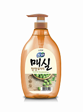 Жидкость для мытья посуды с ароматом абрикоса LION (Лион) Chamgreen Japanese Apricot bottle, 960 мл, фото