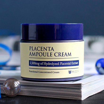 Антивозрастной плацентарный крем для лица MIZON (Мизон) Placenta Ampoule Cream, 50 гр, фото