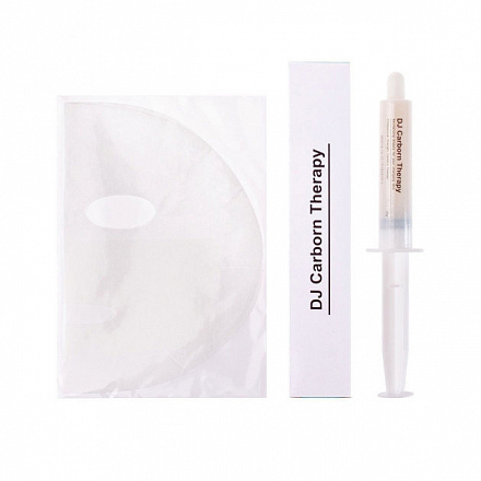 Карбокситерапия. Комплект геля и масок для лица и шеи DJ Carborn Therapy Professional Strength CO2 Gel Mask, 25 мл * 5 шт., фото