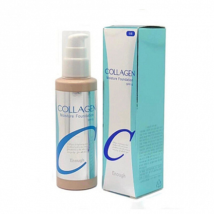 Увлажняющий тональный крем с коллагеном Enough (Инаф) Collagen Moisture Foundation SPF 15, тон 21, 100 мл, фото