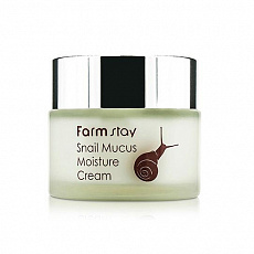 Увлажняющий крем для лица с муцином улитки FarmStay (Фармстей) Snail Mucus Moisture Cream, 50 мл, фото