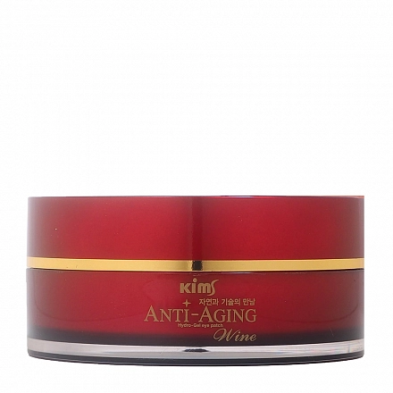 Маска (патчи) вокруг глаз гидрогелевая антивозрастная винная Kims Anti-Aging Wine Hydro-Gel Eye Patch, 60 шт., фото