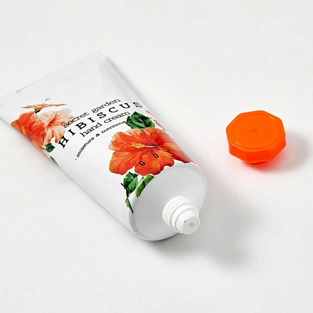 Крем для рук с экстрактом гибискуса (Джиготт) Jigott Secret Garden Hibiscus Hand Cream, 100 мл, фото